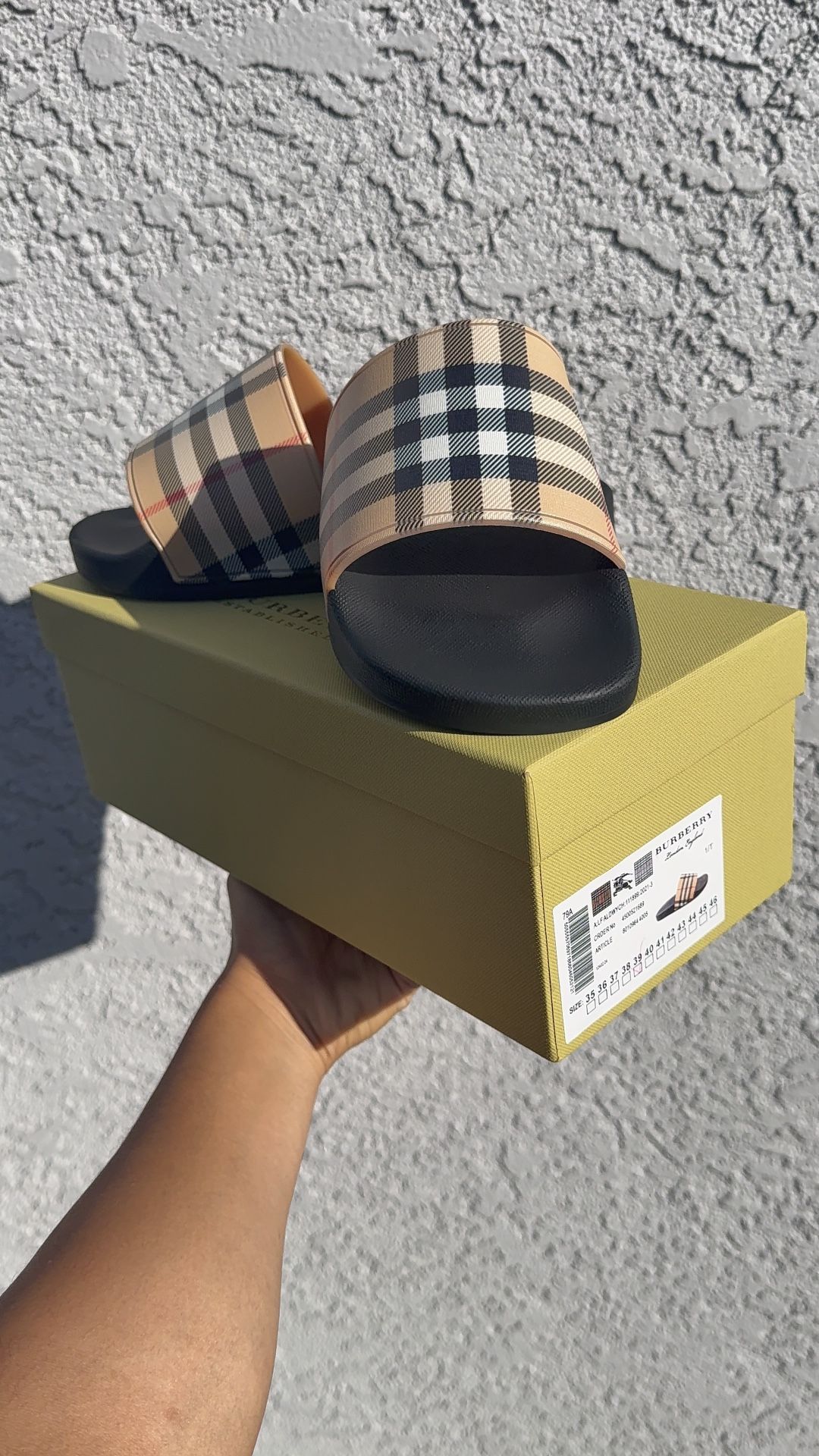 New Burberry Slides