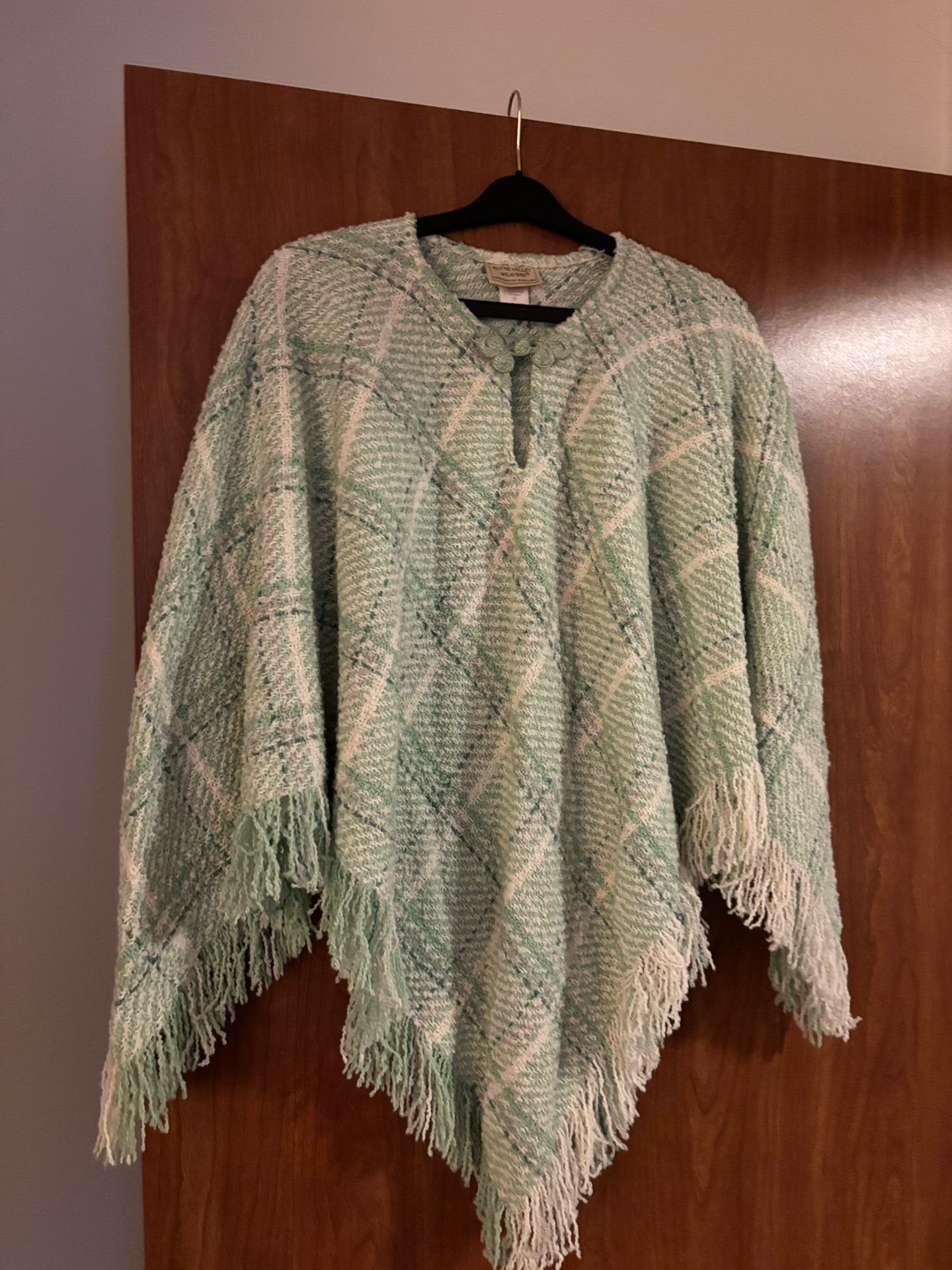 Vintage Boyne Valley Weaver’s Shaw Poncho Sweater