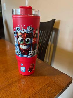 12 Ea Custom Tumblers With Lid and Straw