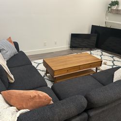 West Elm Mid-century Storage Coffee Table (47.5”)