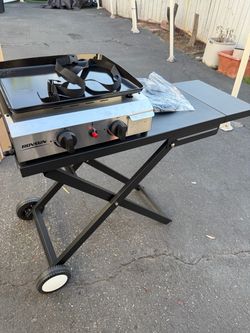 Outdoor propane griddle