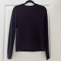 Kit + Ace Transition Merino Crewneck Sweater - Dark Purple