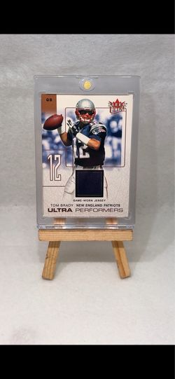 2004 Fleer Ultra Performers Copper - Tom Brady - Patriots Game-Worn Used Jersey