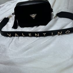 Black Babette Valent Leather Crossbody Bag