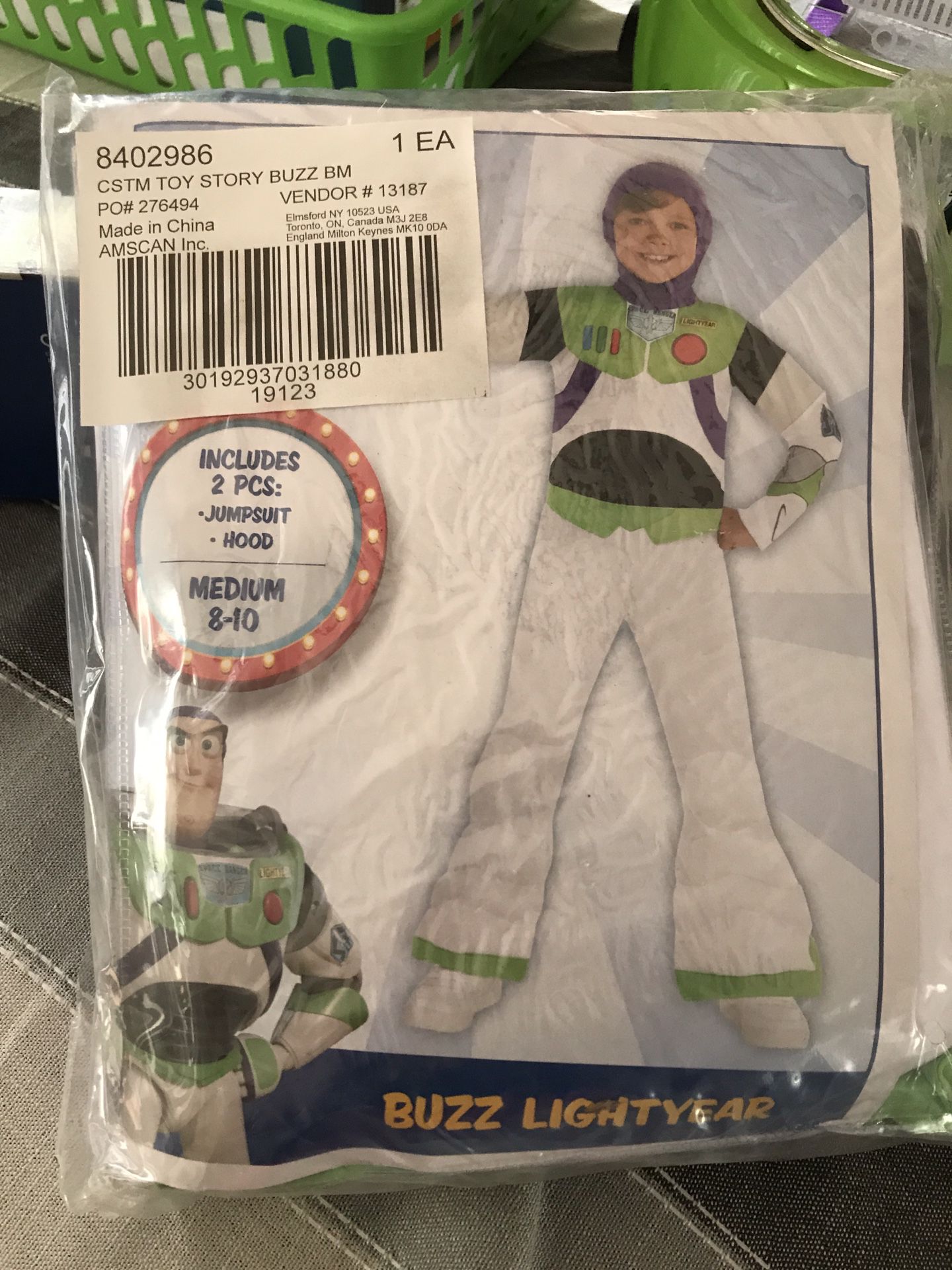 Buzz light year costume and accessories