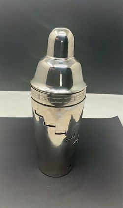 Pottery Barn Dial-a-Drink Recipe Cocktail Shaker - Stainless Steel