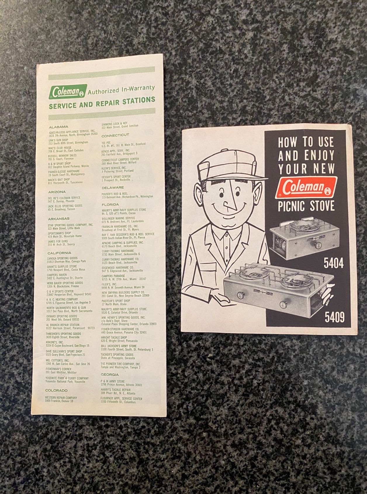 Vintage Aluminum Coleman Picnic Stove #5404