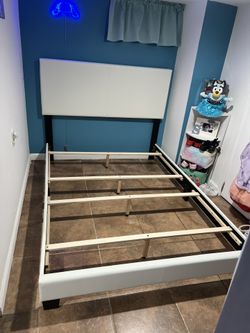 Full Bed Frame Packed In Box With Mattress Set