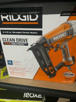 RIDGID 2-1/2 in. Straight Finish Nailer
