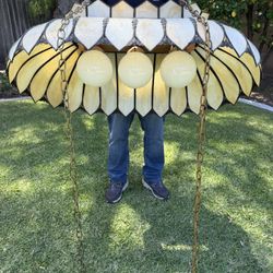 Pool Table Light With Three Light Fixtures