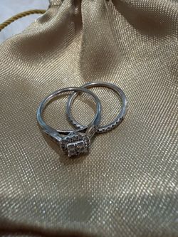 Kay Jewelers Diamond Wedding Set – Size 5.5 – White Gold