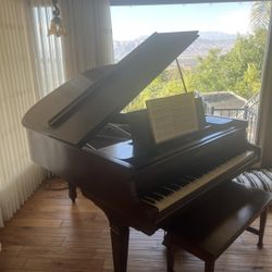 Knabe Historic Mini-Grand Piano Satin Dark Oak