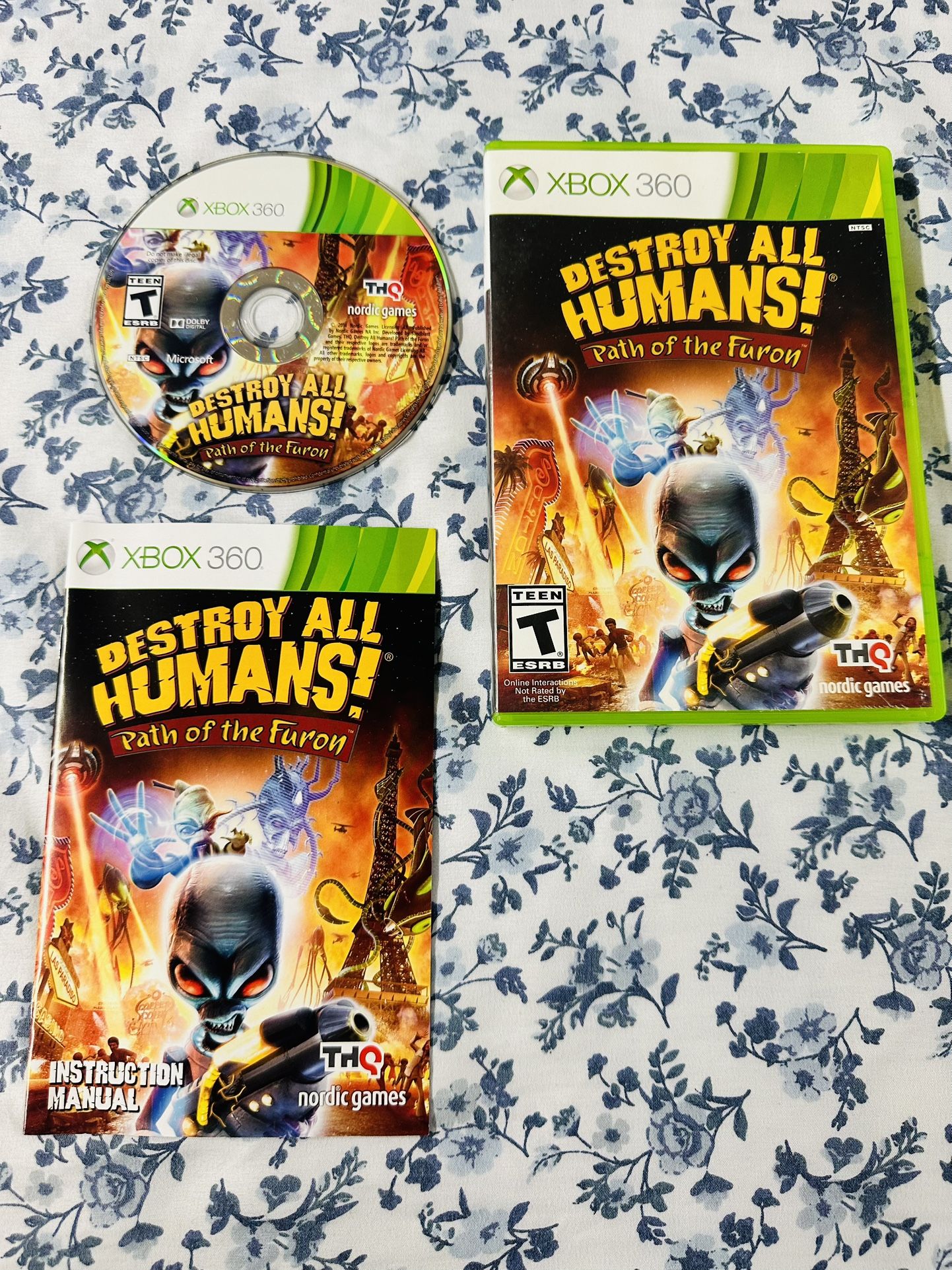 Destroy All Humans Path of The Furon Xbox 360 Complete CIB Clean Tested Working