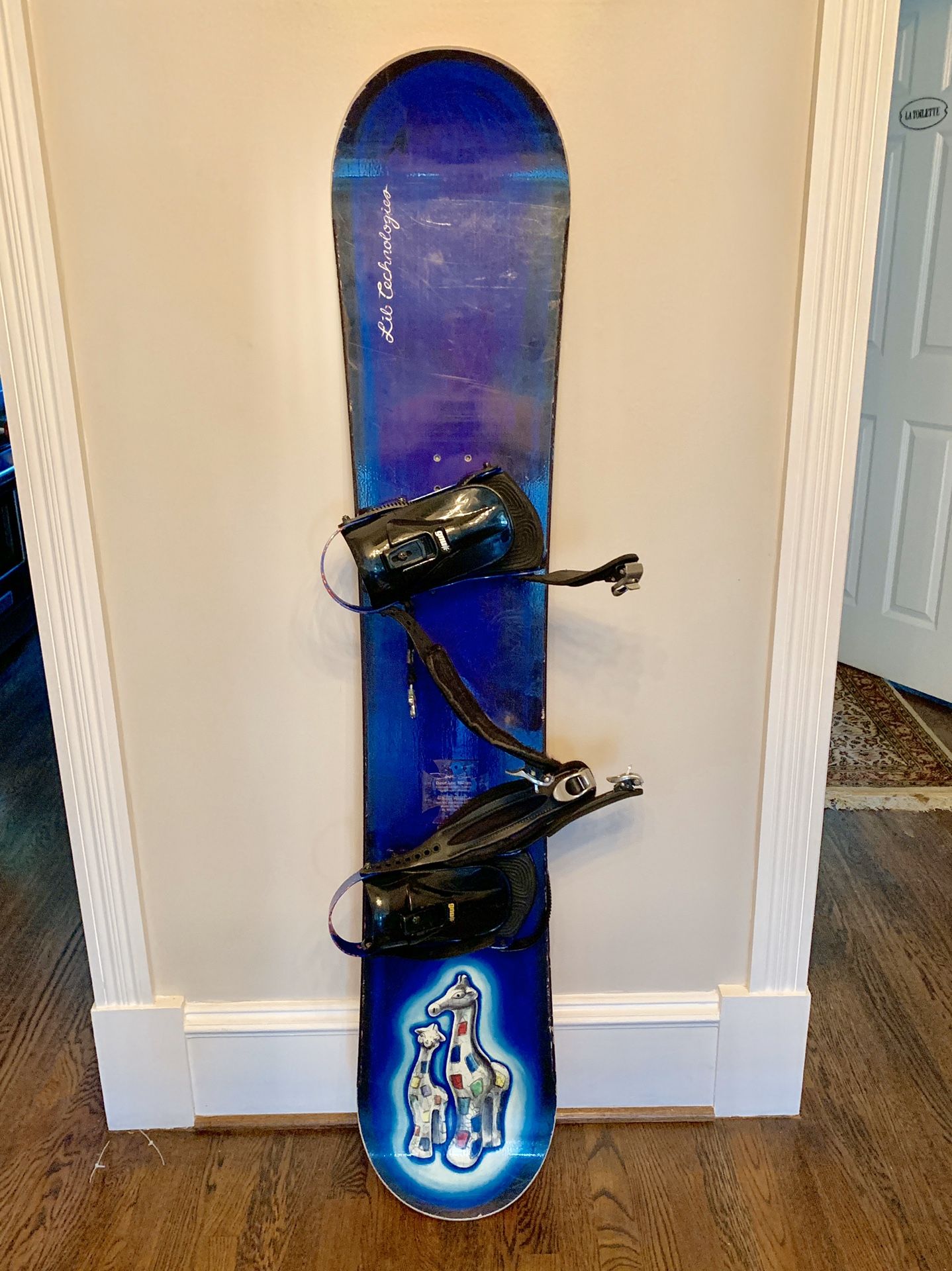 162 cm Dave Lee Lib Technology snowboard, bindings and bag