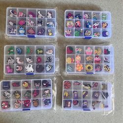 Shoe charms (Jibbitz) for Crocs shoes and similar footwear.