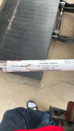 Lincoln Electric Ed034335 Tig Rod, Er70s-6, 3/32", 36 L, 5 Lb