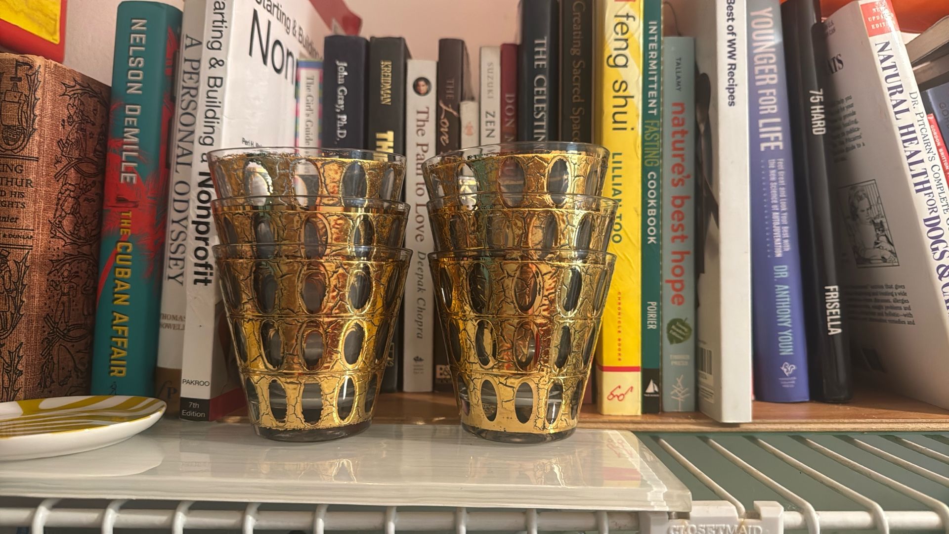 Stunning Vintage Culver Ltd. "Antigua" 22K Gold Rocks Glasses - Set of 6 Authentic With Culver Signature On Glasses