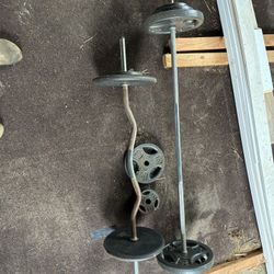 Bar Bell With Weights 