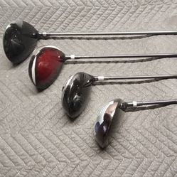 (4) Newer Mens R/H Golf Drivers