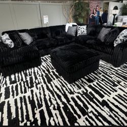 Brand New Super Comfy Plush Ashley’s Midnight Sectional 