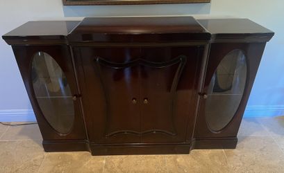 Antique Mahogany Coctail/Bar Buffet Credenza