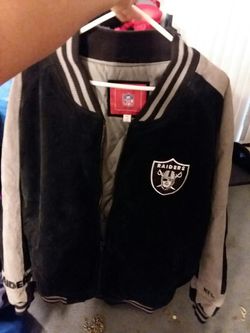Raiders leather jacket, really nice 3x large