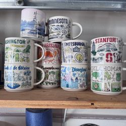 Starbucks “Been There” Series Mugs – Bundle of 10 (Disneyland, Korea, + More)