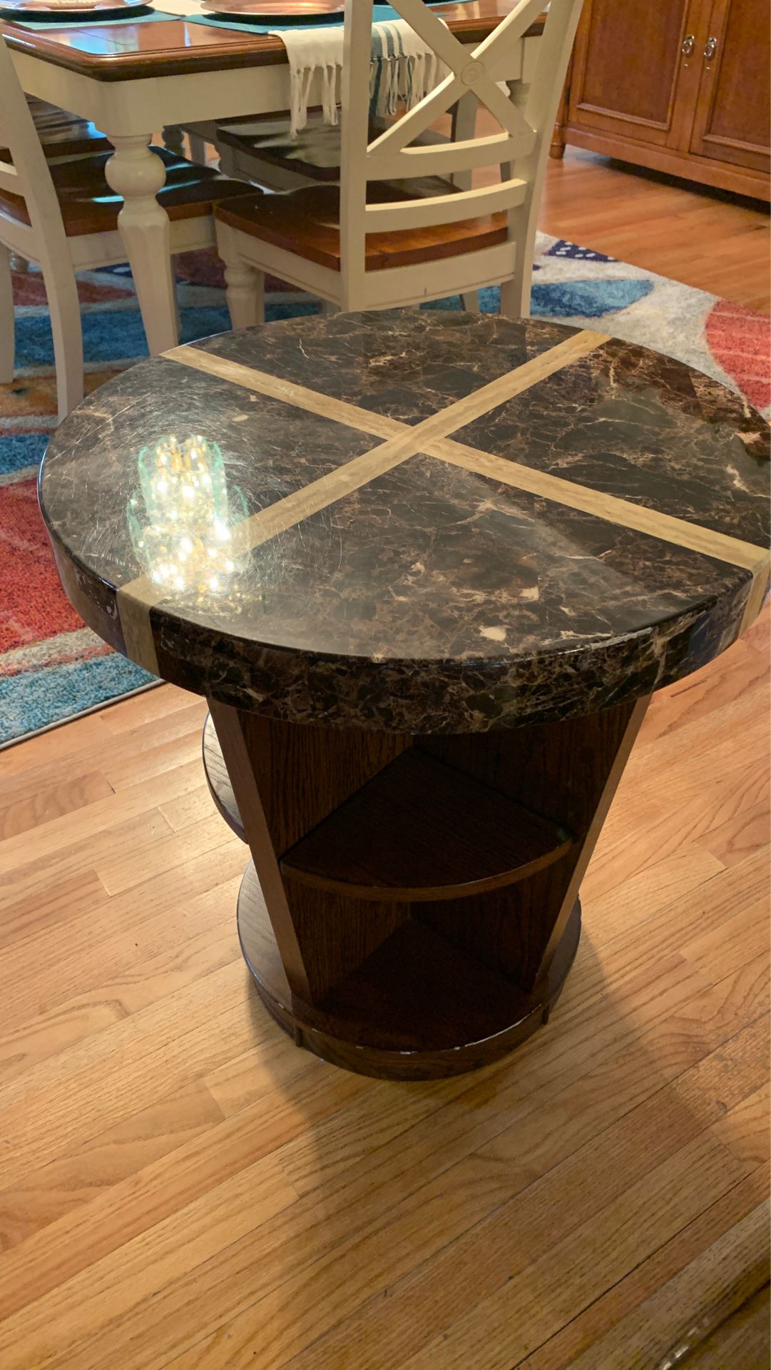 Marble coffee table / end table