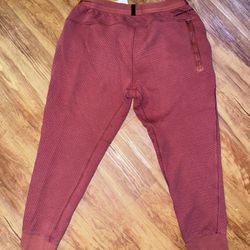 Nike Tech Pack Therma Fit ADV Textured Joggers Men’s Size XL Red Copper athletic