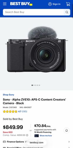 Sony ZV E10