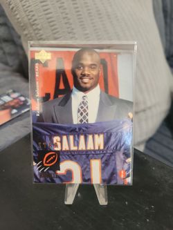 Rashaan salaam Upperd eck Rookie football card
