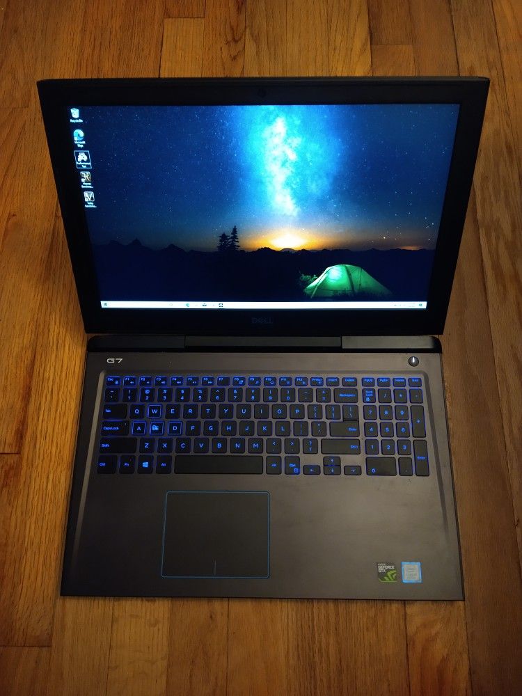 VR Ready! Dell 16 Inch Gaming Laptop Intel Core i7 8750H 16 GB Ram 256 GB  SSD TB HD GTX 1060 GB DDR5 MAX Q Windows 10