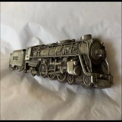 Bergamot Brass Locomotive Train Belt Buckle 