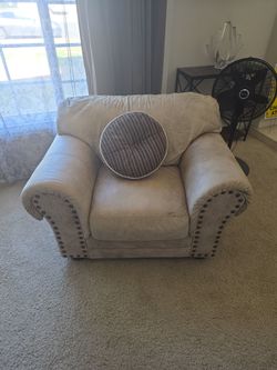 Sofa chair suede