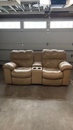 Leather Love Seat