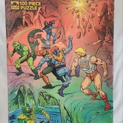 VINTAGE: 1984 MASTERS OF THE UNIVERSE JIGSAW  PUZZLE