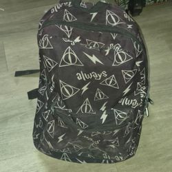Harry Potter Deathly Hallows Backpack Primark Canvas Black
