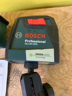 Bosch 40’ Green Beam Self-Leveling Cross-Line Laser (NEW)