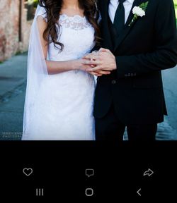 Wedding dress size 2