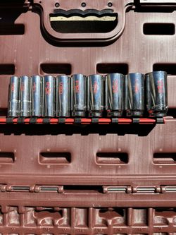 3/8" DRIVE 10 PIECE SAE 12 POINT DEEP CHROME SOCKET SET 