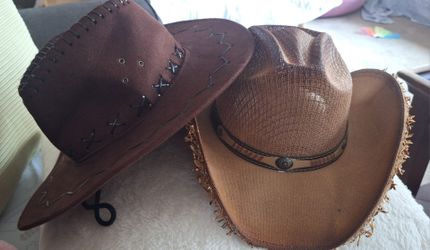 Two Western Cowboy Hats