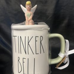 TinkerBell Disney Collection by Rae Dunn Coffee Mug with Topper