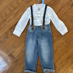 NWT boys 2pcs Matching Set Size 24-36M