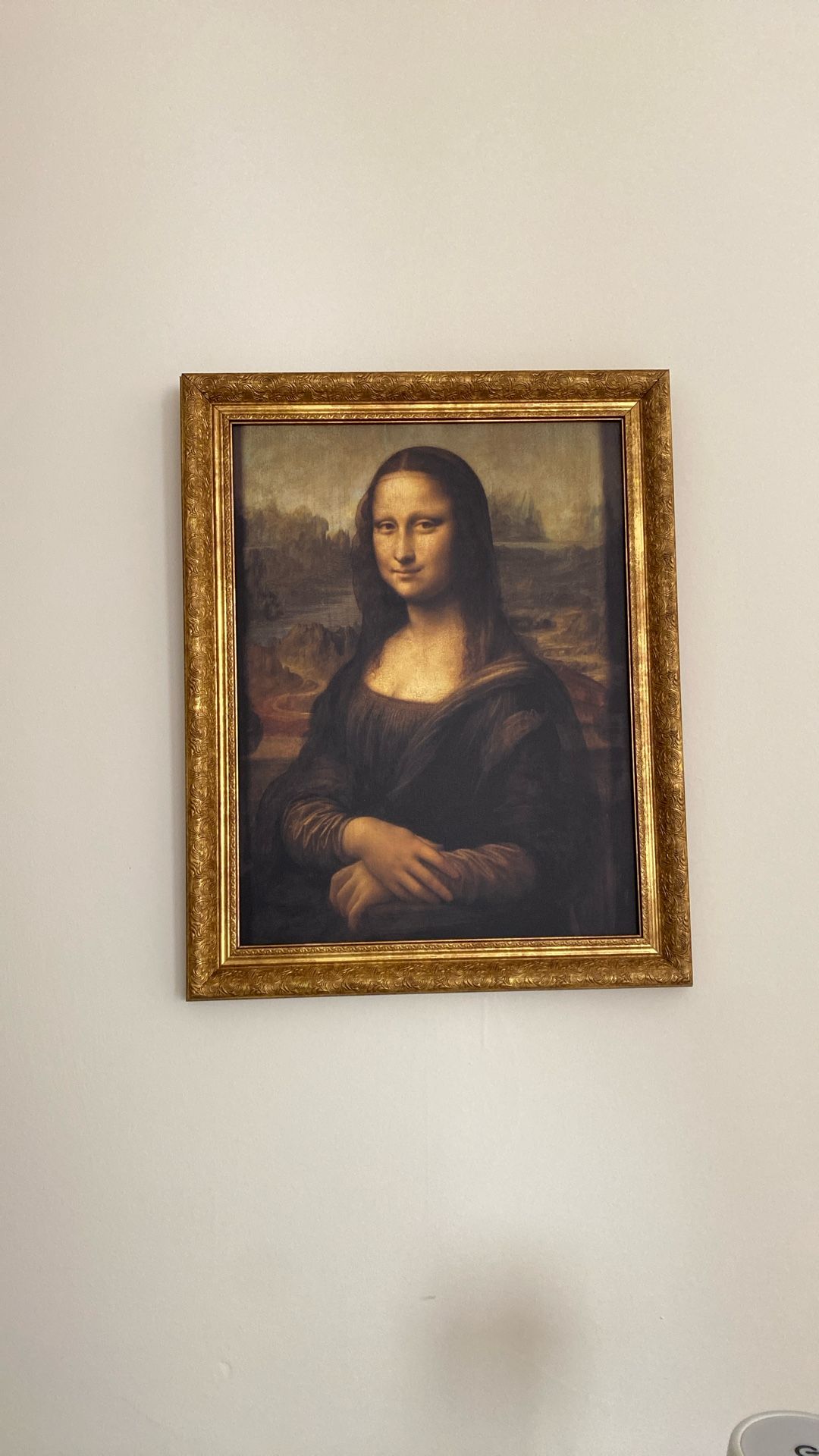 Framed Mona Lisa Copy Leonardo Da Vinci