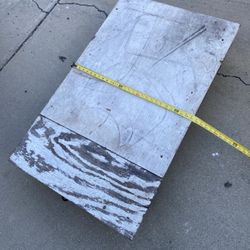 Heavy Duty Wood Flat Dolly 44” By 27” With 1.5” Plywood Top Casters Eye Hooks At Both ends. $40 Cash In Ontario 91762   Furniture mover