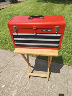 VINTAGE CRAFTS MAN TOOL BOX WEBSTER TEXAS