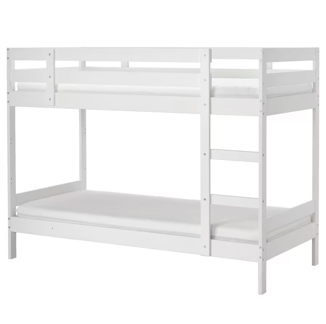 Twin size bunk bed, with 2 mattresses