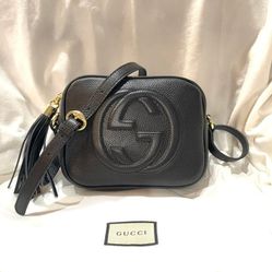 GG Brand New Soho Small Leather Disco Shoulder Bag                      size 8W x 6H x 2.5D