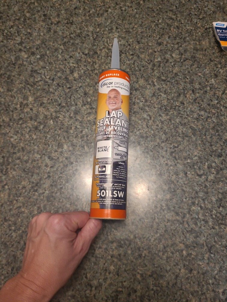 Dicor Lap Rv Roof Sealant Self Leveling White,New