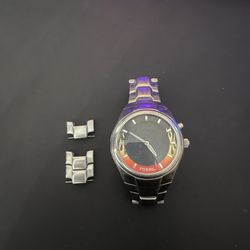 SUPER RARE y2k FOSSIL Big Tic JR-8115 Animated Red Flame Watch
